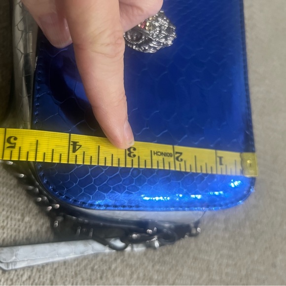 Kurt Geiger London Kensington Crossbody Blue and Silver Designer Women's Bag